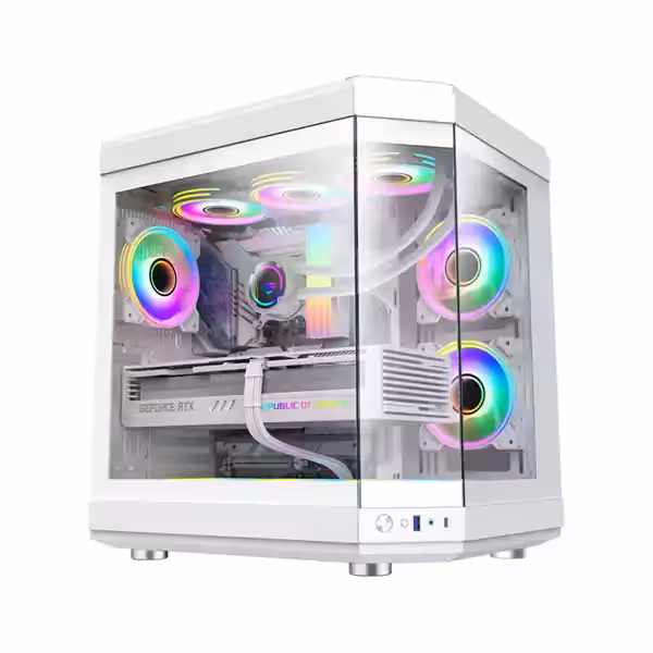 کیس گیمینگ گیم مکس مدل Gamemax HYPE White