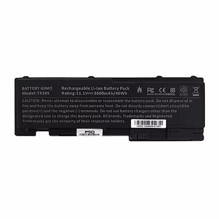 باتری لپ تاپ لنوو Battery LenovoThinkpad T430S-4Cell 40 وات ساعت