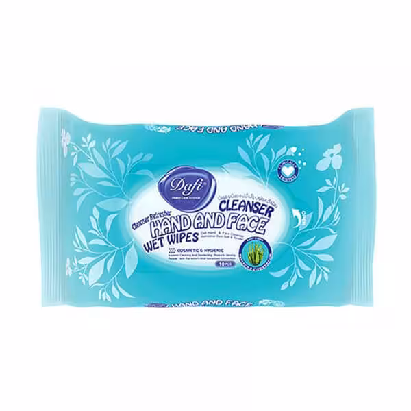 دستمال مرطوب دست و صورت دافی 12 عددی