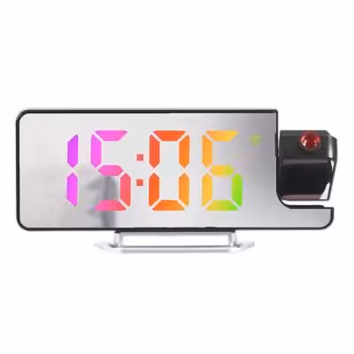 ساعت رومیزی دیجیتال مدل صفحه رنگی پروژکتوردار کد DCX-673