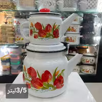 کتری و قوری لعابی ساخت کشور روسیه
