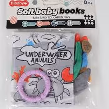 کتاب پارچه ای مربع softbaby book 0029 | مرکز فرهنگی آبی