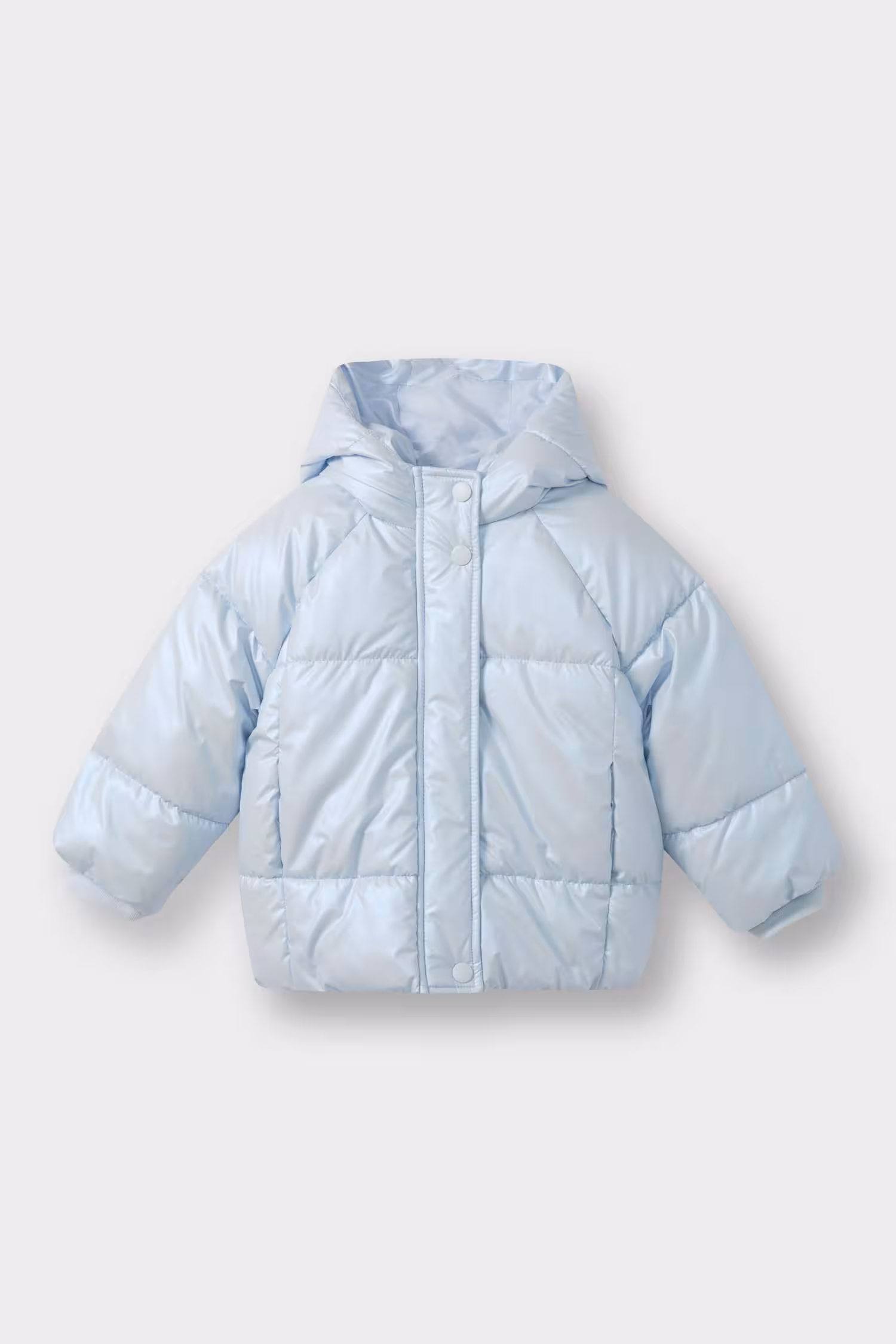 کاپشن نوزاد دختر آبی روشن دفکتو