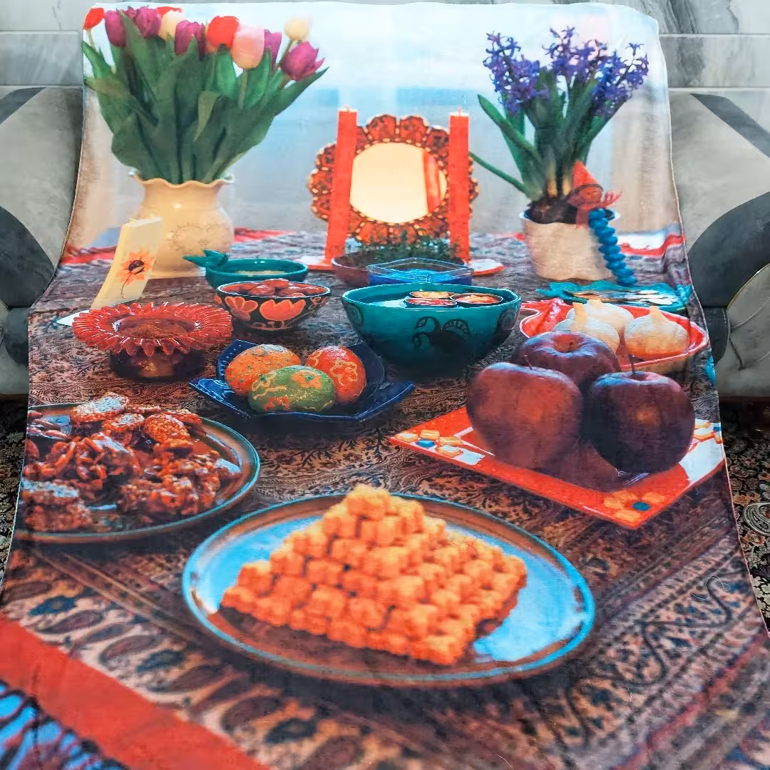 رومیزی عید ،  سفره هفت سین ،ر.میزی ،و...