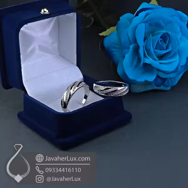 ست حلقه نقره مدل بهارین _ کد : 100361
