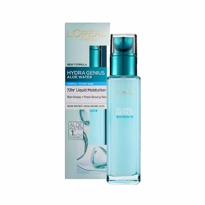 آبرسان لورال l'oreal پوست نرمال تا خشک هیدرا جنیوس Hydra Genius اصل 70 میل