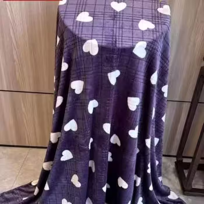 پتو یک نفره ژله ای طرح قلب