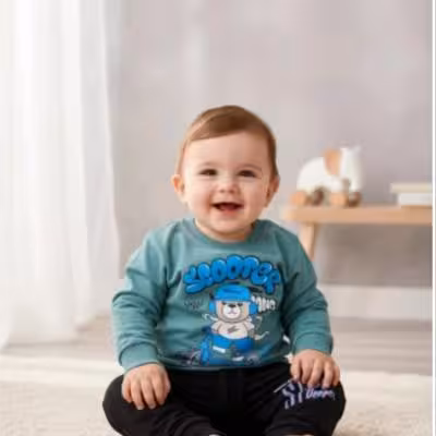 ست بلوز و شلوار پسرانه چاپی دورس سایز35،40