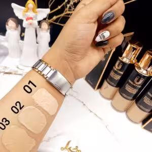 کرم پودر فول کاور پد دار برند لاکچری کوین LUXURY COIN کد 9863