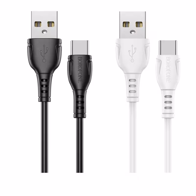 کابل شارژ USB-A به USB-C بروفون مدل BX51 طول 1 متر
