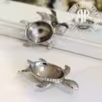 RAFI رافی دکوراتیو الیاژ   لاک پشت تک نقره ای  SILVER-400489