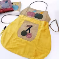 پیشبند آشپزخانه جیب دار ترکمن مناسب همه اندام ها ابعاد در توضیحات لطفا قبل از سفارش موجودی بگیرید 