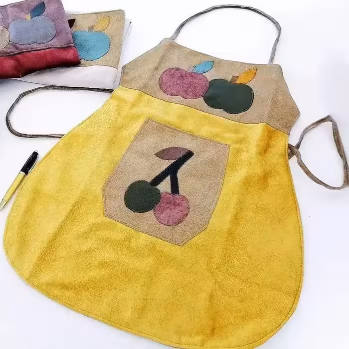 پیشبند آشپزخانه جیب دار ترکمن مناسب همه اندام ها ابعاد در توضیحات لطفا قبل از سفارش موجودی بگیرید 