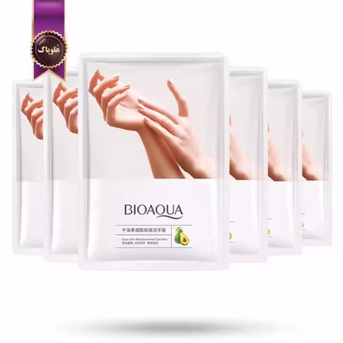 6 عدد ماسک دست بیوآکوا BIOAQUA مدل آووکادو Avocado پک 1 جفت (اورجینال)