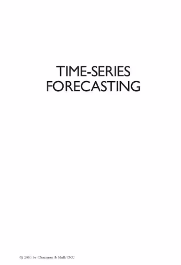 خرید و دانلود نسخه کامل کتاب Time-Series Forecasting