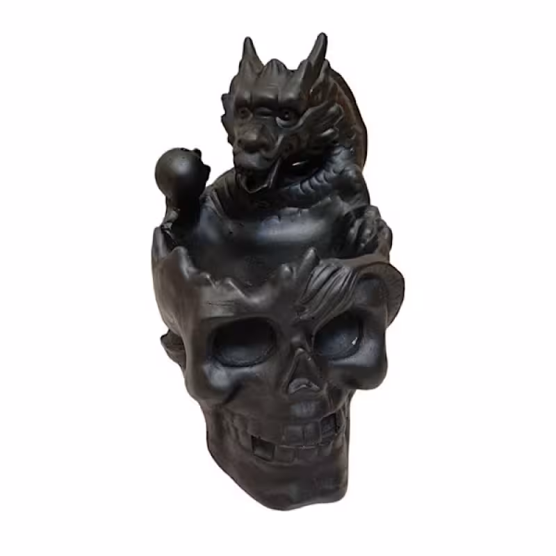 جای عود مدل جمجمه و اژدها