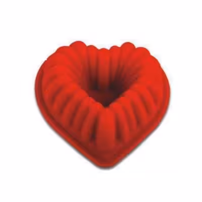 قالب ژله قلبی شیفون دار متوسط