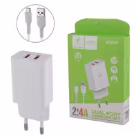 شارژر دیواری 12 وات اسکای دلفین SC03V 2.4A   کابل میکرو یو اس بی