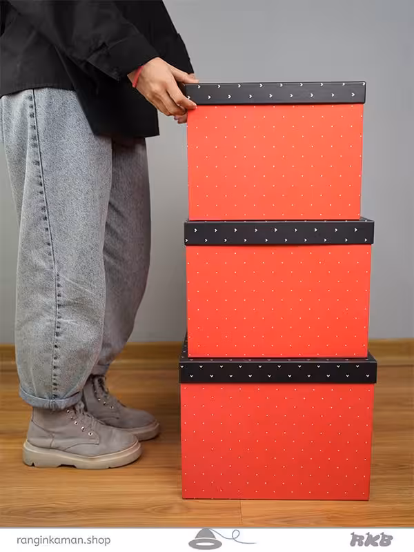 جعبه مکعب مربع (3 سایز بزرگ ) Square cube box