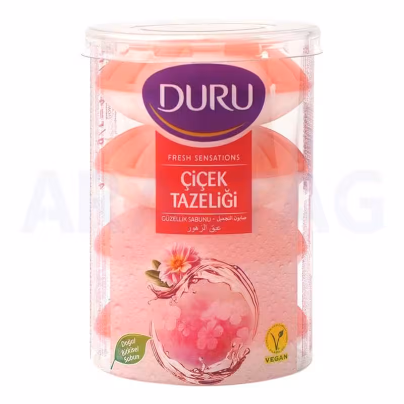 صابون دورو لیوانی رایحه گل های بهاری بسته 4 عددی 400 گرمی