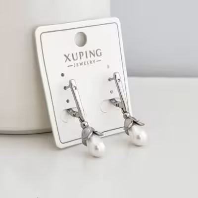 گوشواره مرواریدی طرح گل