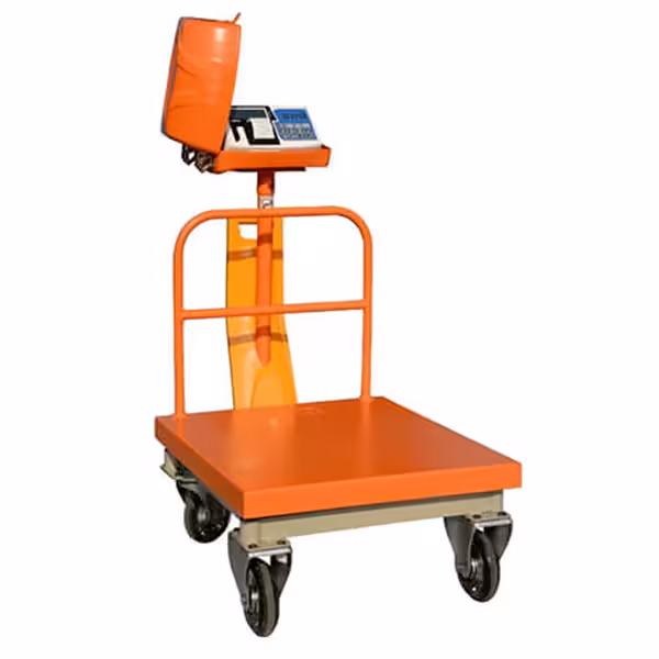 باسکول پرینتردار 600 کیلویی چرخ دار