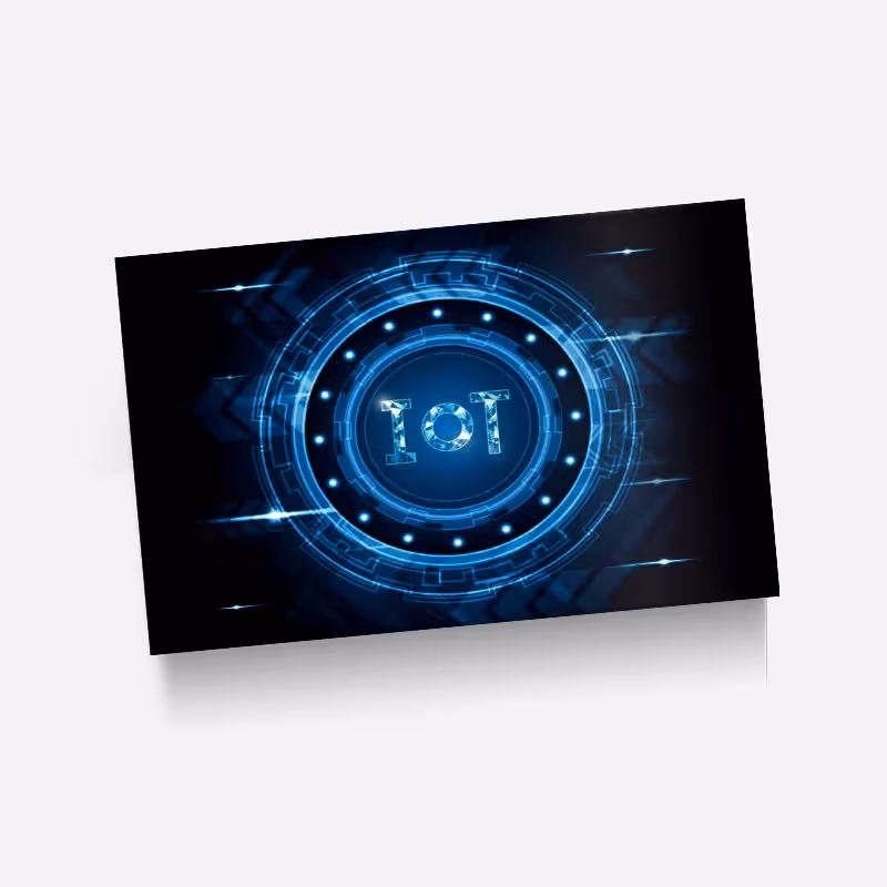 استیکر(برچسب) کارت عابر بانک-طرح اینترنت اشیا(iot)-کد796-سفارشی