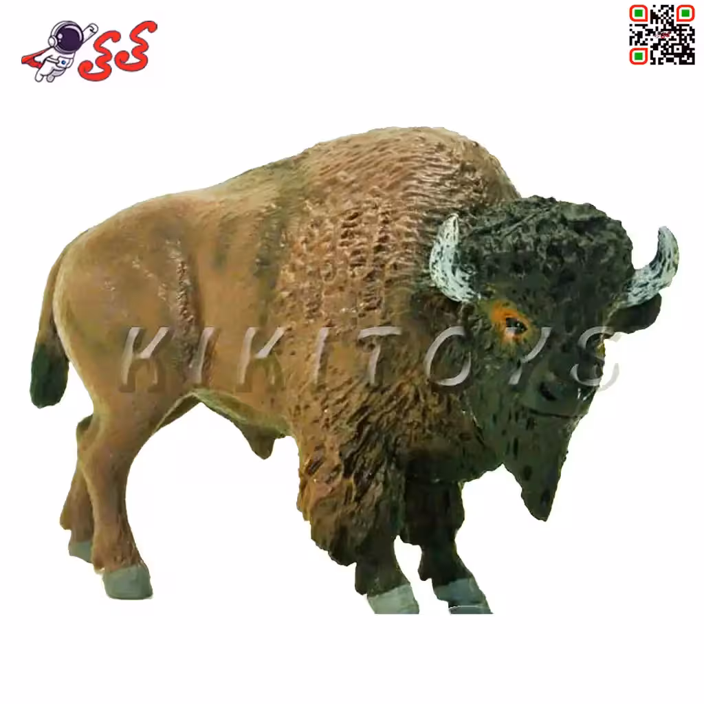 فیگور حیوانات بوفالو و گاومیش اسباب بازی Buffalo brown bull 310