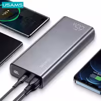 پاوربانک یوسمز مدل CD165 ظرفیت 30000 میلی آمپر ساعت به همراه کابل USB-C