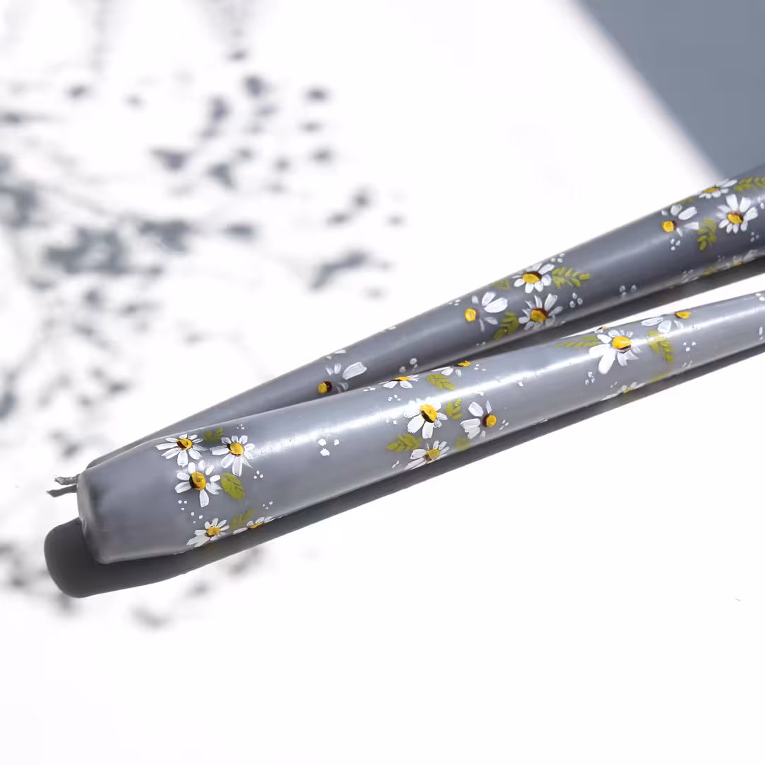 شمع نقاشی شده با دست