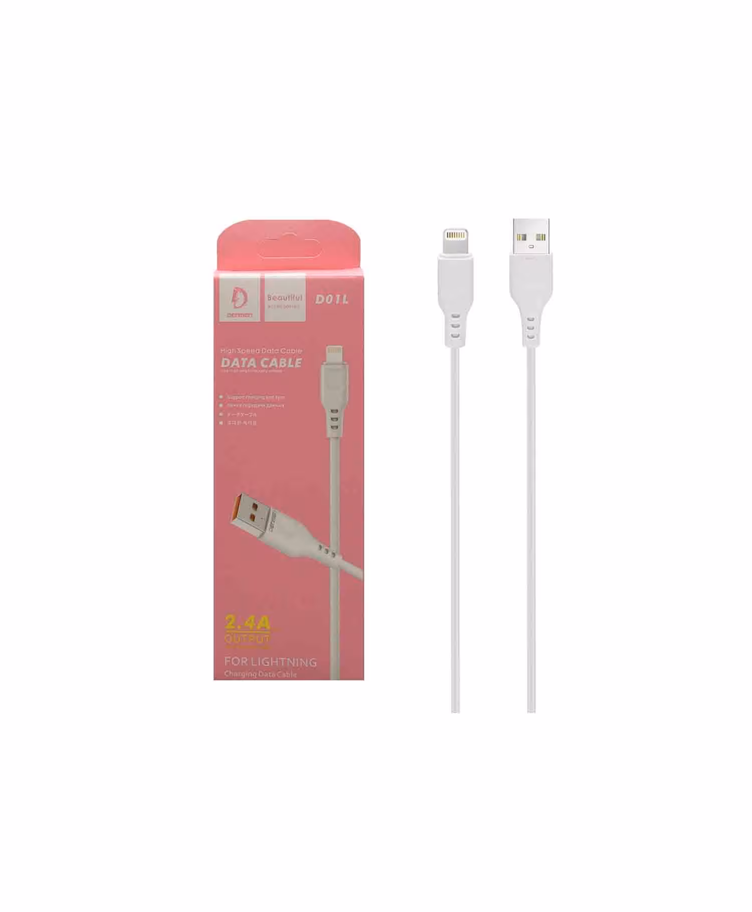 کابل تبدیل USB به Lightning دنمن D01L