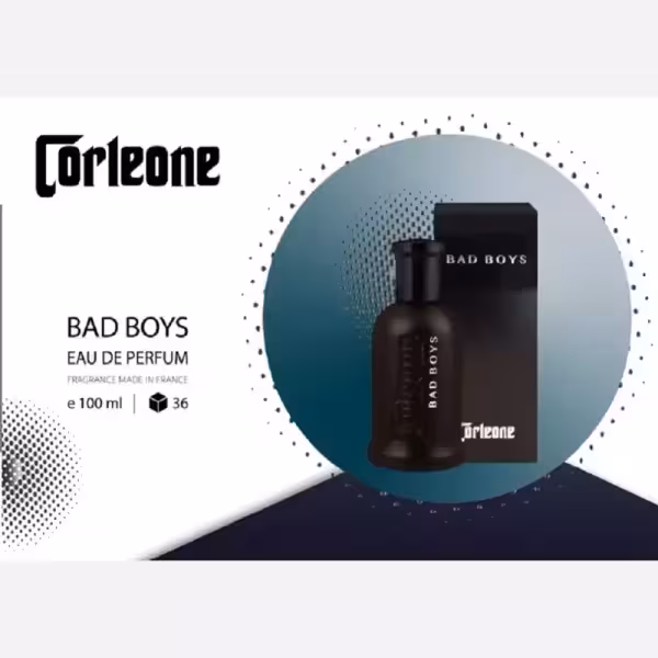 ادکلن مردانه کورلئونه مدل Bad Boys حجم 100 میل رایحه بد بویز