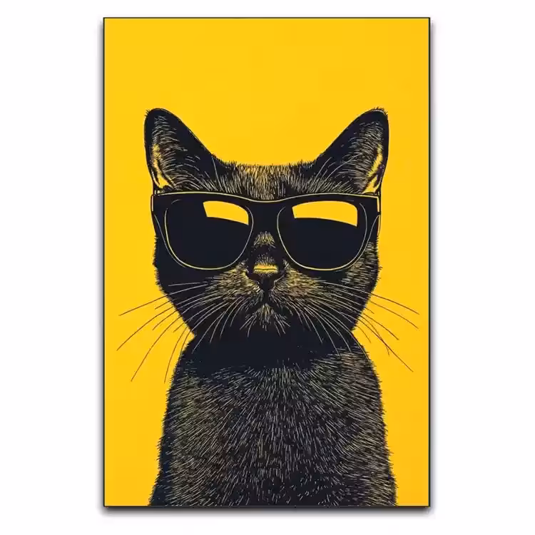 تابلو فانتزی گربه