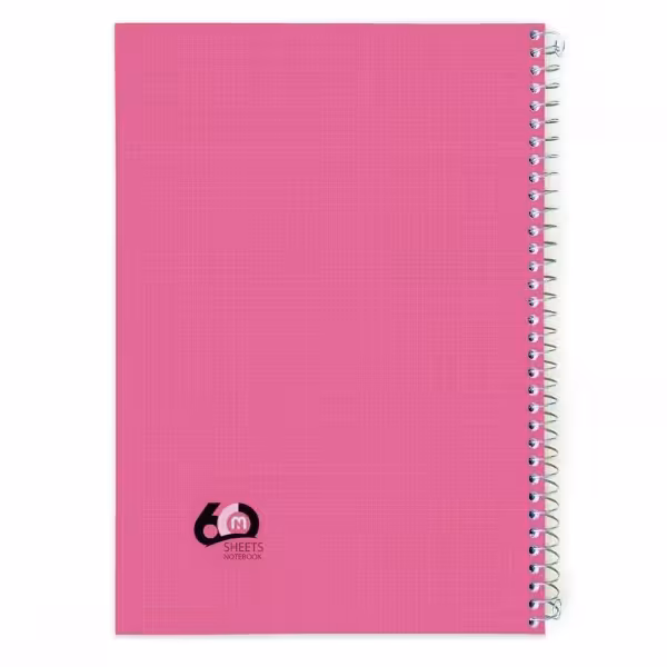 دفتر 60 برگ سیمی تک رنگ کد 9623.طرح 7