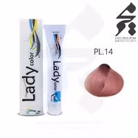 رنگ مو لیدی کالر Lady color شماره PL.14 حجم 100 میلی لیتر رنگ صورتی
