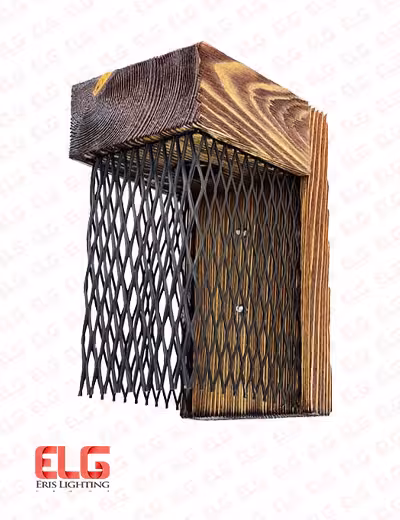 چراغ دیواری چوبی مدل تور W46