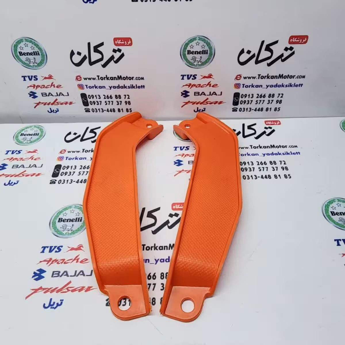 لچکی فلاپ ( قاب ) بغل چراغ طرح کلیک ( نارنجی ) خارجی ( جفت ) کوچک