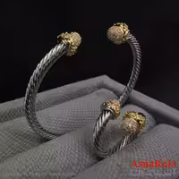 ست زنانه YSX  شامل  بنگل و انگشتر فری سایز  کد NIM141012W