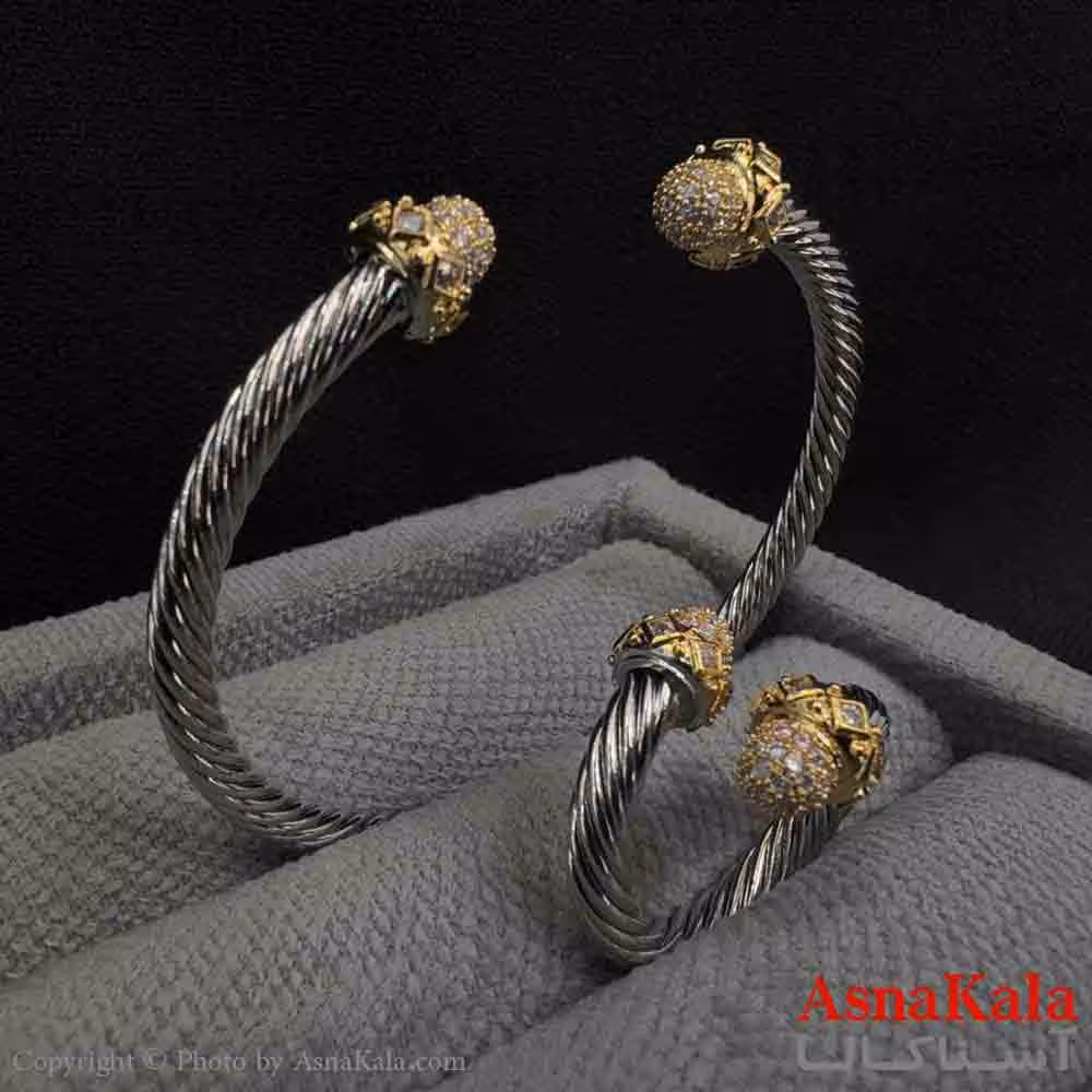 ست زنانه YSX  شامل  بنگل و انگشتر فری سایز  کد NIM141012W