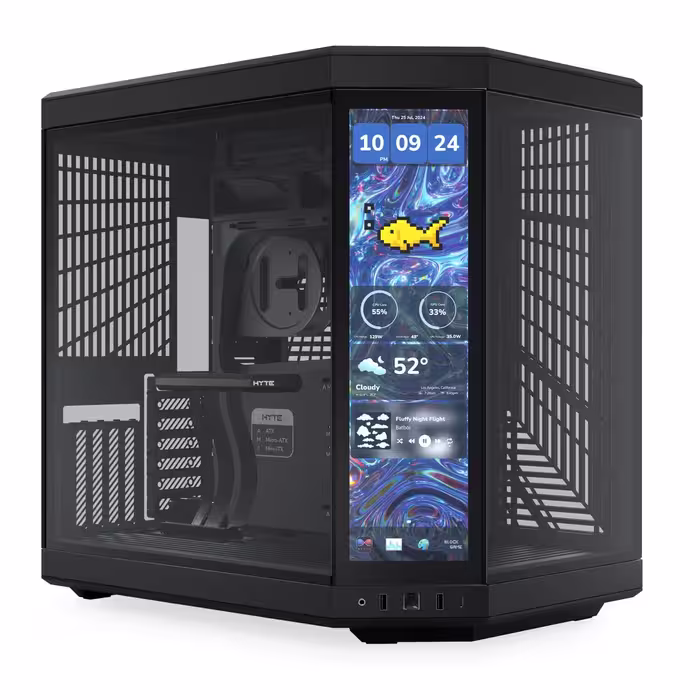 کیس هایت HYTE Y70   TOUCH DISPLAY PITCH BLACK