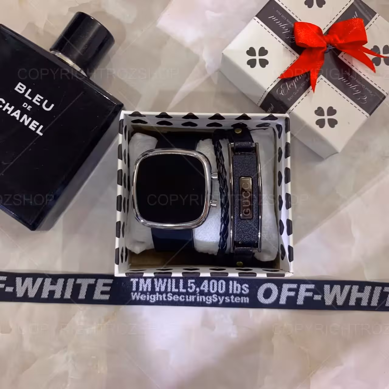 پکیج هدیه ساعت مچی و دستبند مدل219