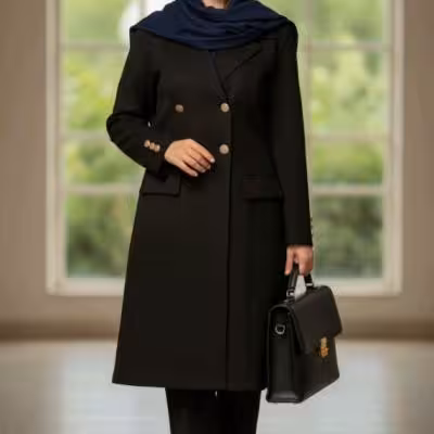 مانتو شلوار اداری زنانه ساده 4 دکمه
