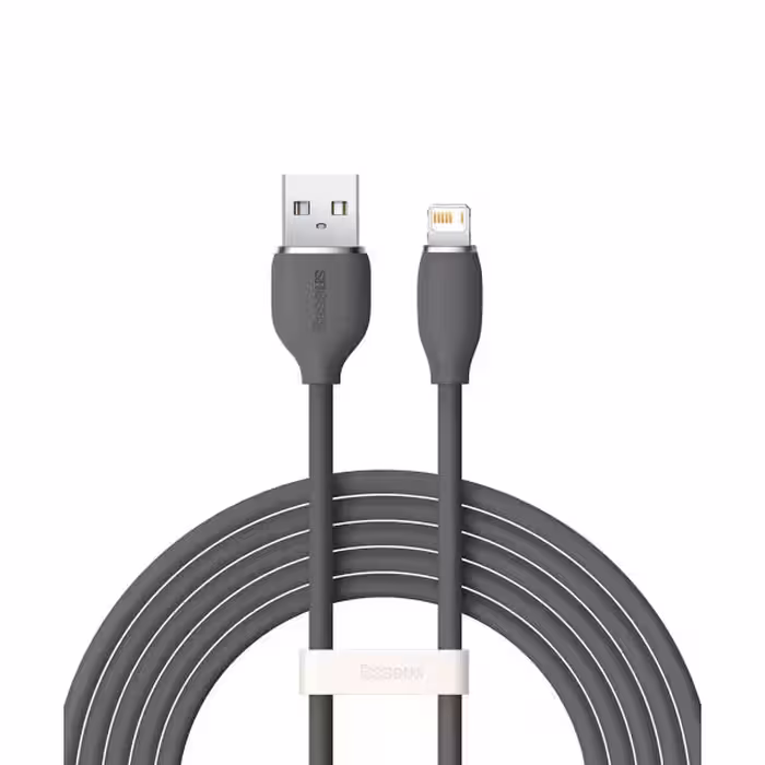 کابل تبدیل USB به لایتنینگ باسئوس مدل Jelly Liquid Silica Gel CAGD000001 طول 1.2 متر