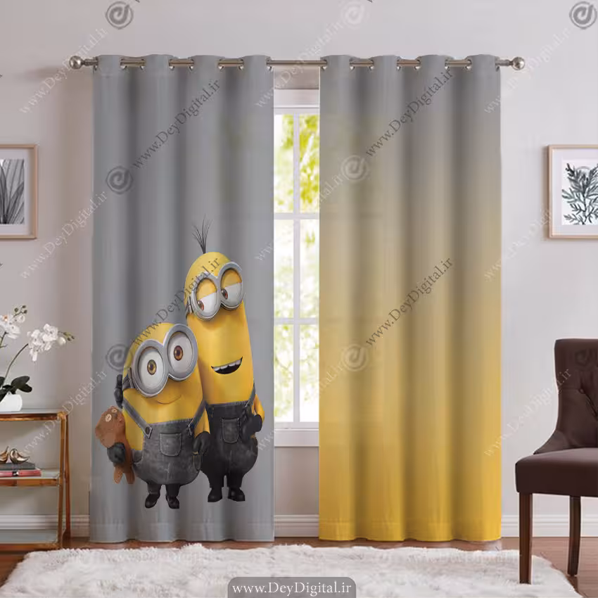 پرده چاپی پسرانه طرح مینیون PK-6875