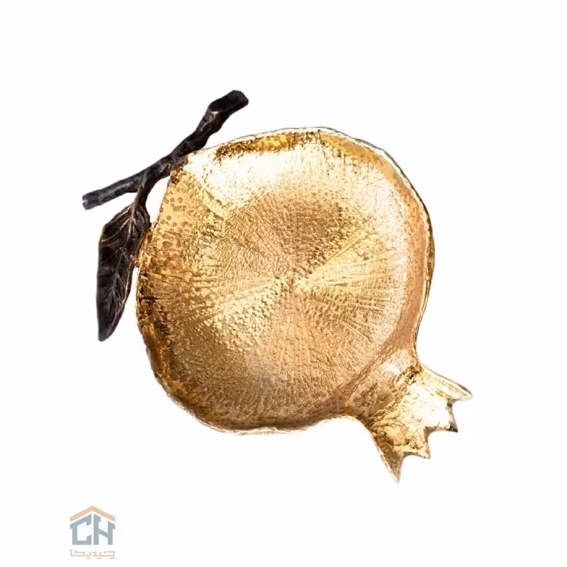 نقل خوری برنجی بزرگ گلدکیش مدل انار طرح BRASS کد GK841214