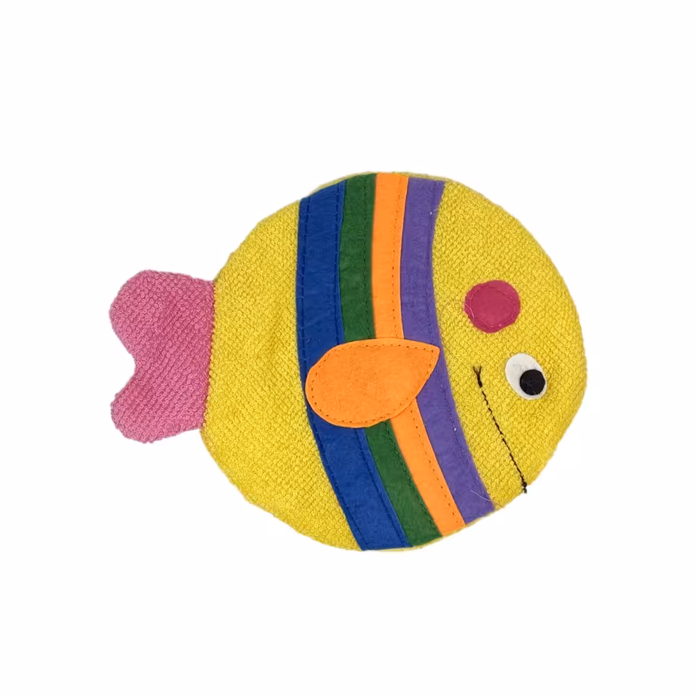 لیف حمام نوزاد طرح ماهی سایز متوسط