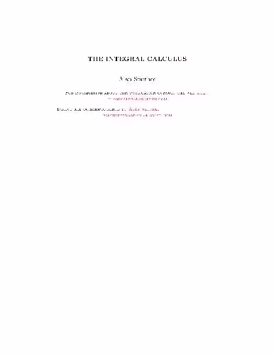 خرید و دانلود نسخه کامل کتاب The Integral Calculus