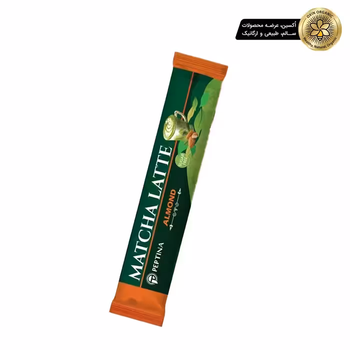 ماچا لته بادام ساشه ماچانو پپتیناMatchano Peptina matcha latte almond sachet