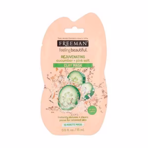 ماسک صورت خاک رس نمک صورتی و خیار فریمن 15 میل