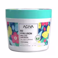 ماسک مو رطوبت رسان آگیوا Agiva حاوی 8D Hyaluron برای موهای خشک، ضعیف و شکننده حجم 300 میل